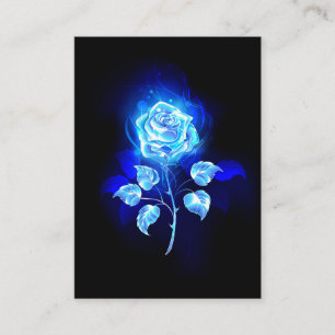 Burning Blue Rose Calling Card