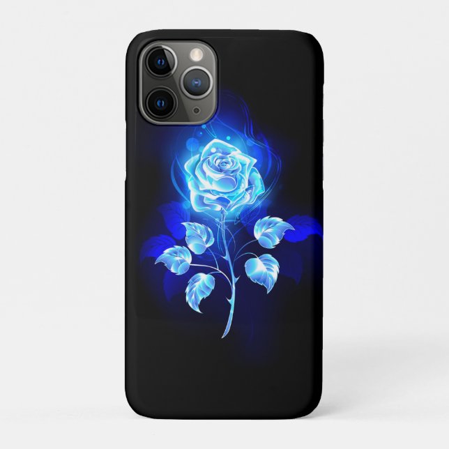 Burning Blue Rose Case-Mate iPhone Case (Back)