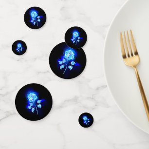 Burning Blue Rose Confetti