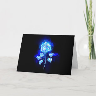 Burning Blue Rose Invitation