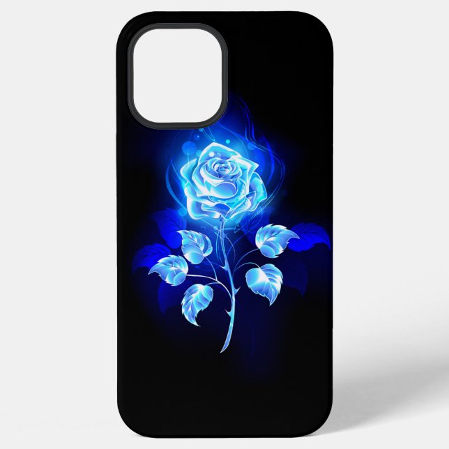 Burning Blue Rose iPhone Case (Back)
