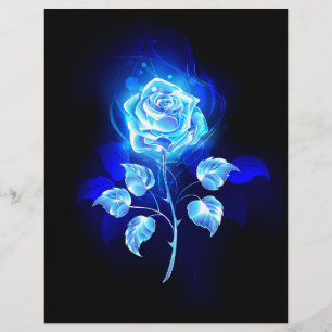 Burning Blue Rose Letterhead