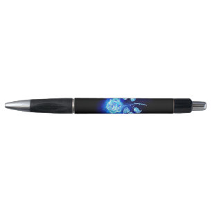 Burning Blue Rose Pen