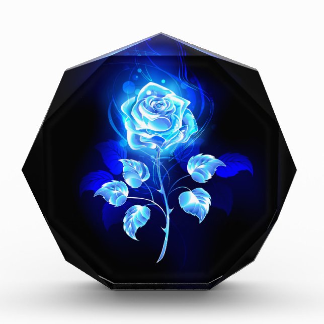 Burning Blue Rose Photo Block (Front)
