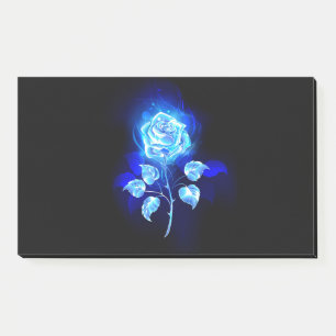 Burning Blue Rose Post-it Notes