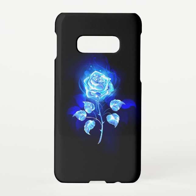 Burning Blue Rose Samsung Galaxy Case (Back)