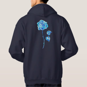 Burning Blue Rose Sweat - shirt à capuche