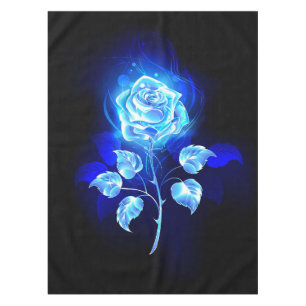 Burning Blue Rose Tablecloth