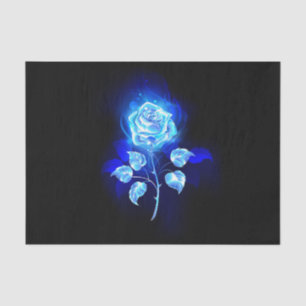 Burning Blue Rose Tissue Paper