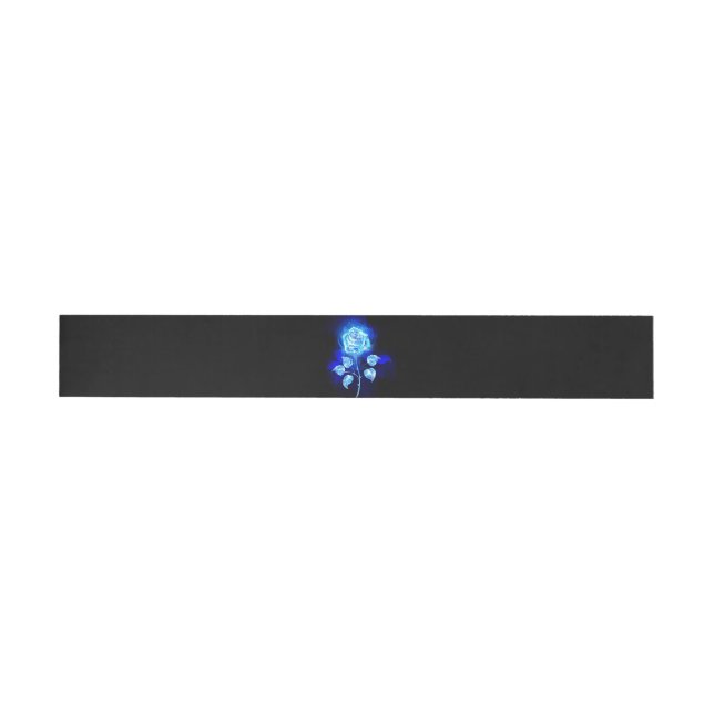 Burning Blue Rose Wrap Around Label (Individual)