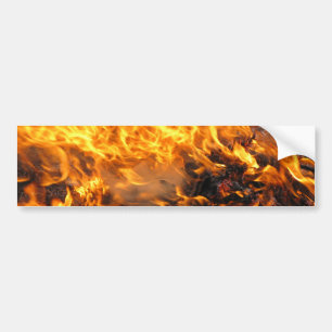 Burning Brush Bumper Sticker