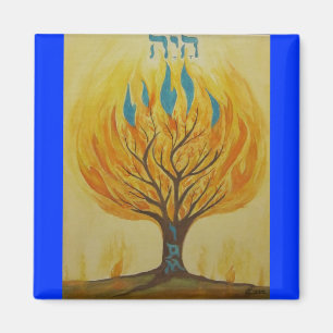 Burning Bush-I Am Magnet