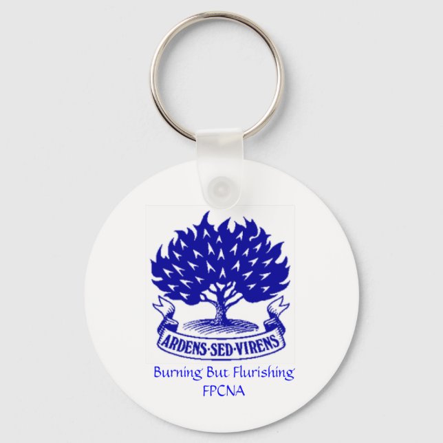 Burning Bush Keychain (Front)