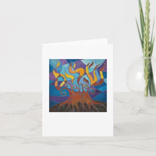 Burning Bush Mosaic Card (Front)