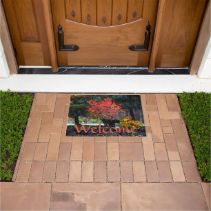 Burning Bush Rocks Welcome Doormat