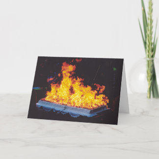 Burning Cake in New York City park Invitation