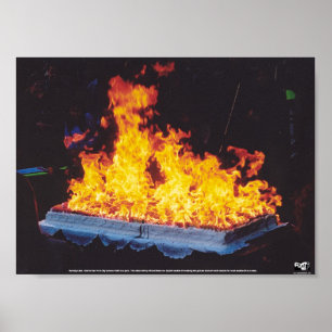 Burning Cake Poster