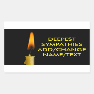 Burning Candle And Your Text Ver. 2 Sticker