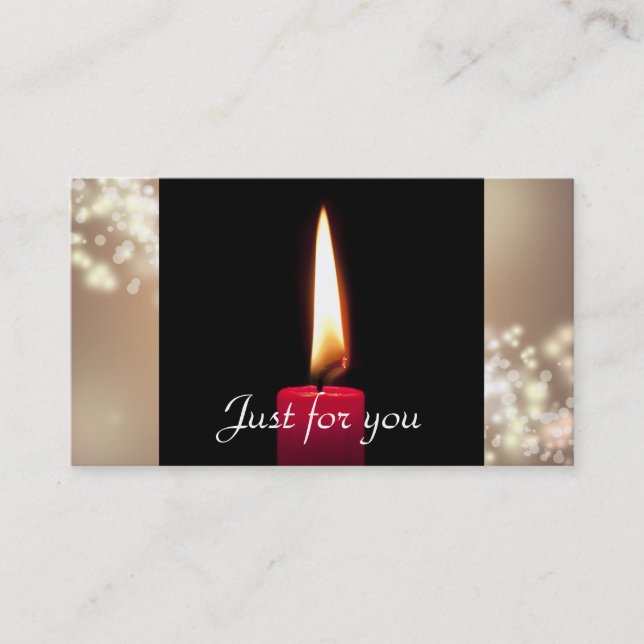 Burning Candle Business Gift Certificates (Front)