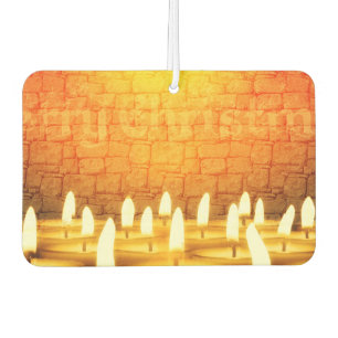 Burning candles - Merry Christmas Car Air Freshener