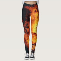 Burning Church Leggings