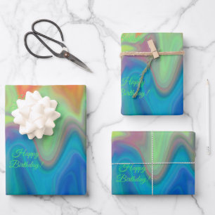 Burning Colors Wrapping Paper Sheet