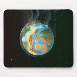 Burning Earth Mouse Pad