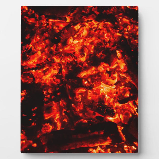 Burning Embers Photo Plaque (Front)