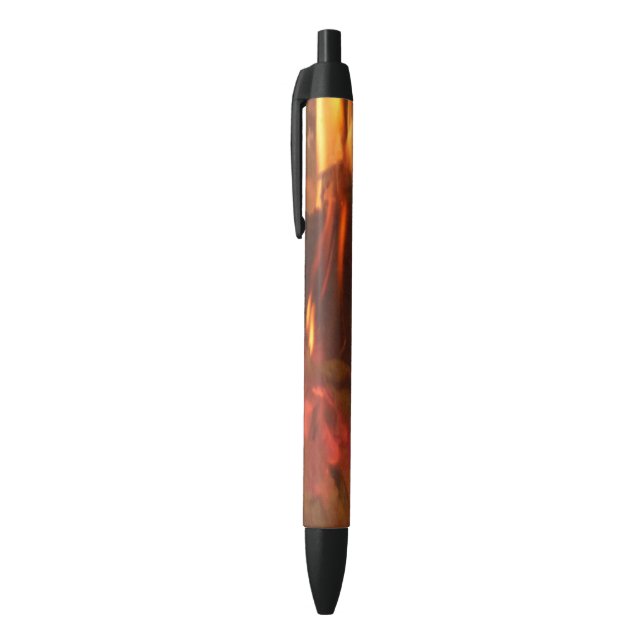 Burning Fire Black Ink Pen (Top (Vertical))