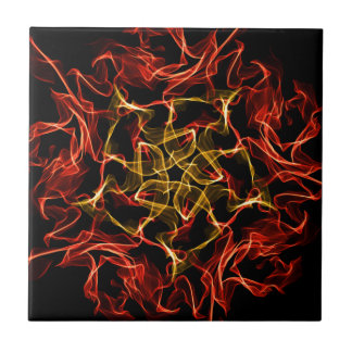Burning Fire Fractal Design Tile