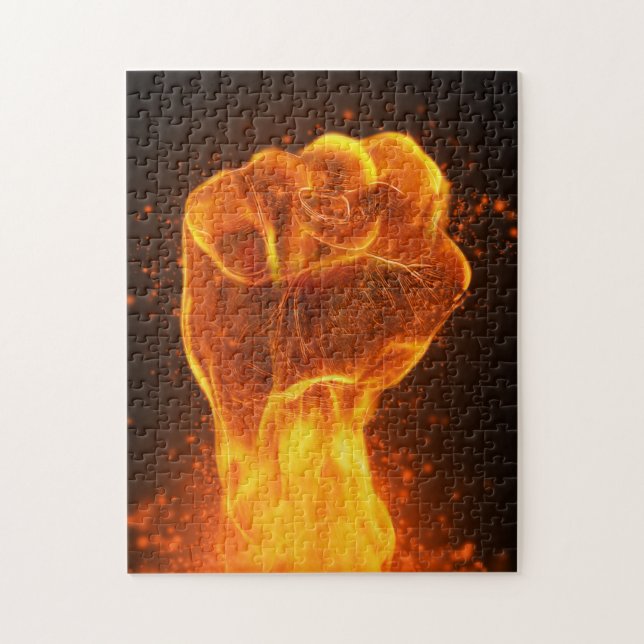 Burning Fist Jigsaw Puzzle (Vertical)