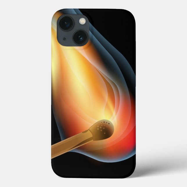 Burning flames design Case-Mate iPhone Case (Back)