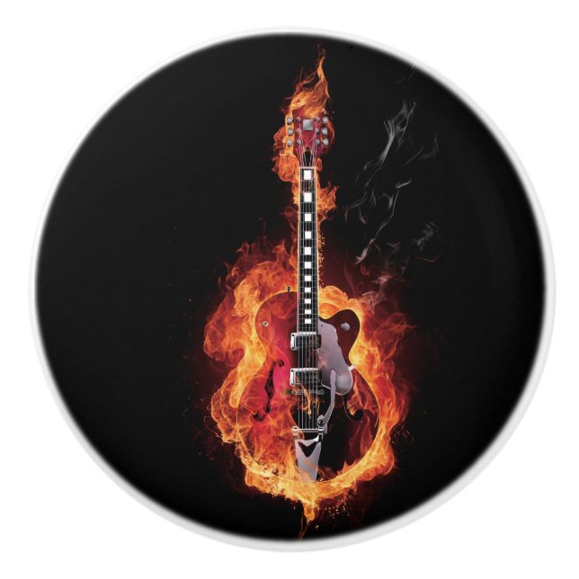 Burning Guitar Knob (Front)