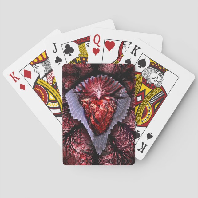 Burning Heart Playing Cards (Back)