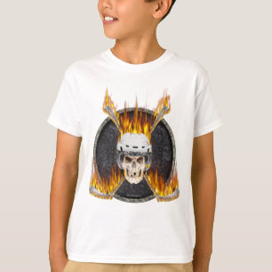 Burning Hockey Sticks T-Shirt