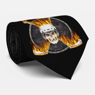 Burning Hockey Sticks tie
