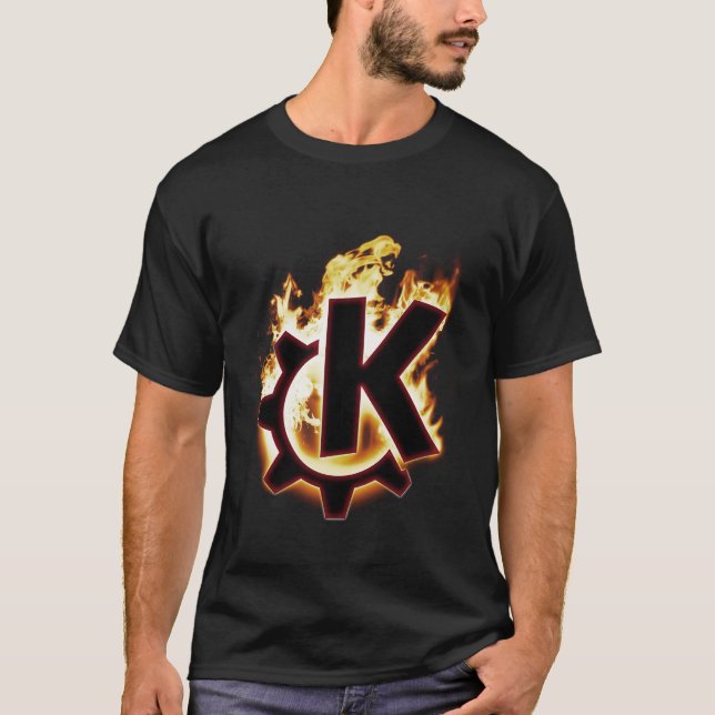Burning KDE Linux T-Shirt (Front)