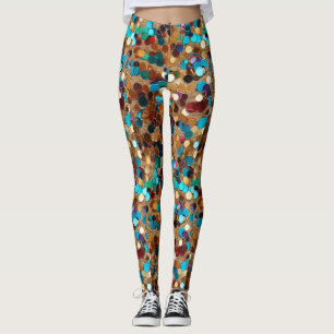 Burning Man Multicolor sequins Leggings