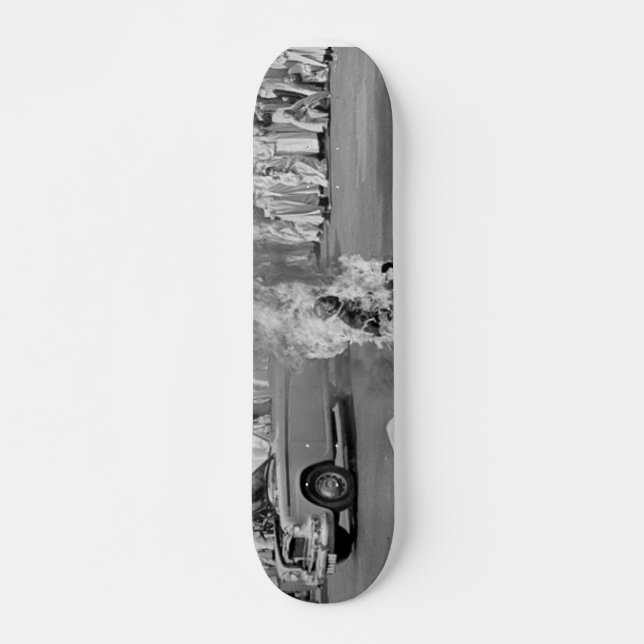Burning Monk Skateboard (Front)