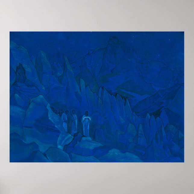 Burning of Darkness by Nicholas Roerich Poster (Front)