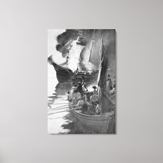 Burning of the Gaspee Canvas Print (Front)