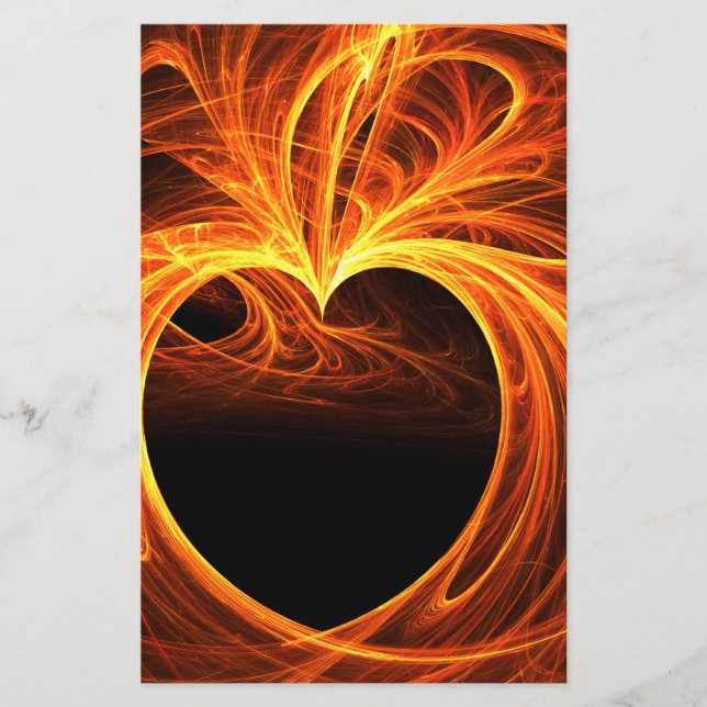 "Burning One" Personalized Stationery (Front)