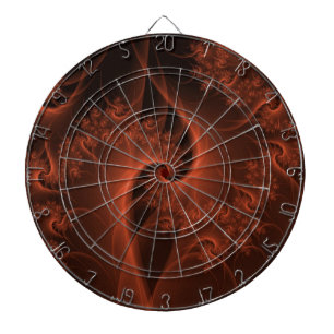 Burning Orange Twist Dartboard