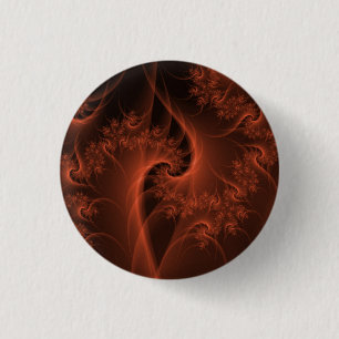 Burning Orange Twist  Pinback Button