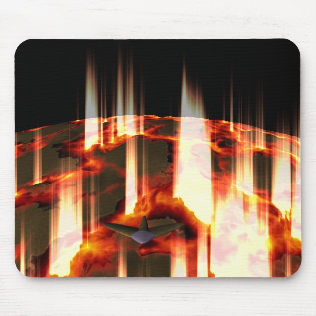 burning planet mouse pad (Front)