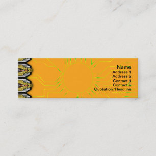 Burning Red Magma Waves Big Paper Cut Out Mini Business Card