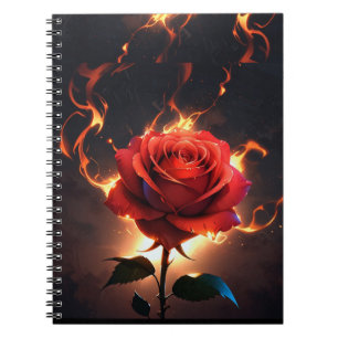 Burning Rose – Passion Meets Destruction in Striki Notebook