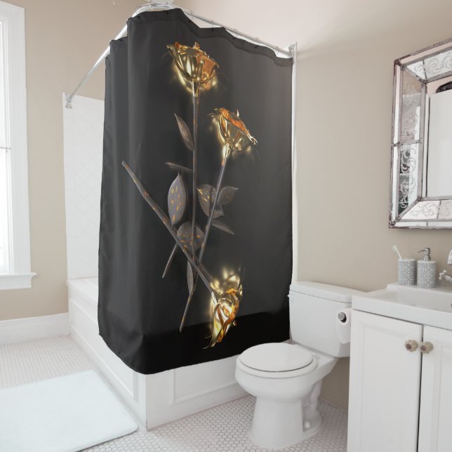 Burning Roses – Golden Elegance (In Situ)