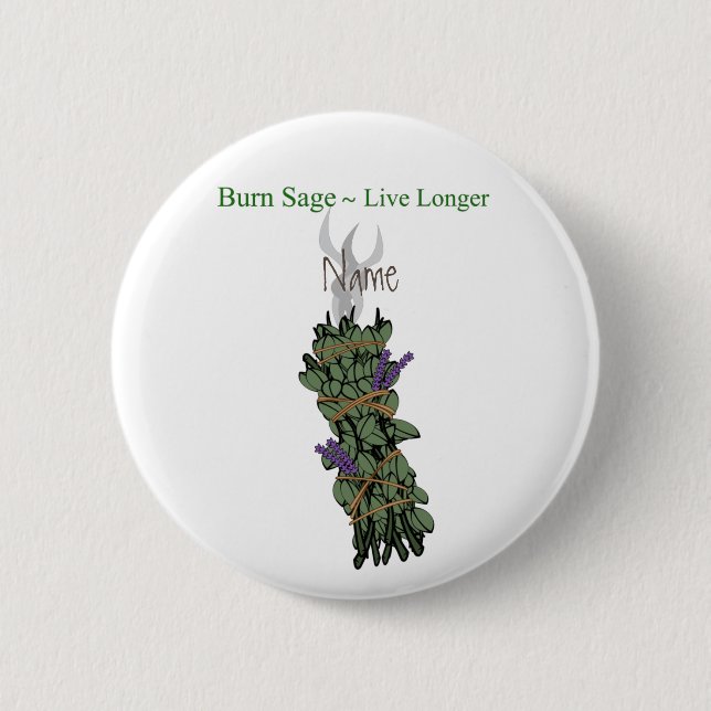Burning Sage Thunder_Cove 2 Inch Round Button (Front)