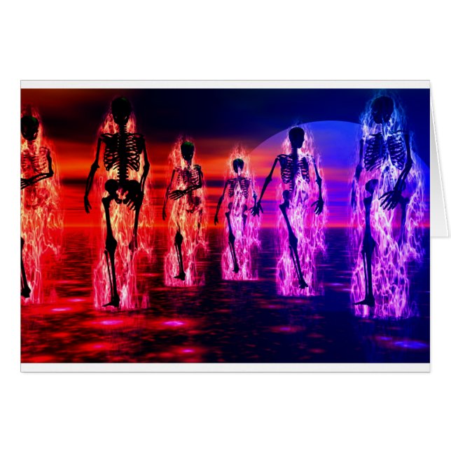 Burning skeleton (Front Horizontal)